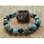 Stoere meisjes Power armband Labradoriet - Jade